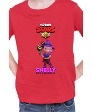 Детска Тениска Brawl Stars Battle Royale Shelly Witch
