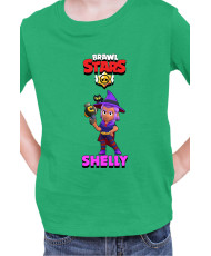 Детска Тениска Brawl Stars Battle Royale Shelly Witch