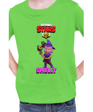 Детска Тениска Brawl Stars Battle Royale Shelly Witch