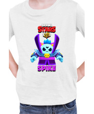 Детска Тениска Brawl Stars Battle Royale Spike Dark Lord