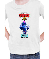 Детска Тениска Brawl Stars Battle Royale Stu Wicked