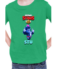 Детска Тениска Brawl Stars Battle Royale Stu Wicked