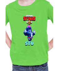 Детска Тениска Brawl Stars Battle Royale Stu Wicked