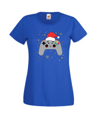 Дамска Коледна Тениска Подарък За Коледа Нова Година Christmas Gamer Gamepad