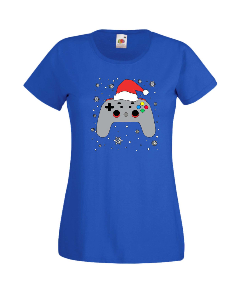 Дамска Коледна Тениска Подарък За Коледа Нова Година Christmas Gamer Gamepad Дамска Коледна Тениска Подарък За Коледа Нова Година Christmas Gamer Gamepad