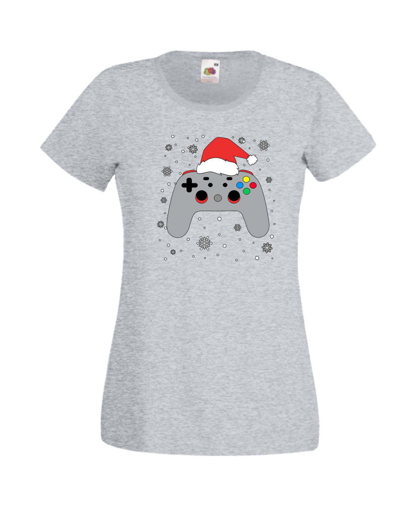 Дамска Коледна Тениска Подарък За Коледа Нова Година Christmas Gamer Gamepad Дамска Коледна Тениска Подарък За Коледа Нова Година Christmas Gamer Gamepad