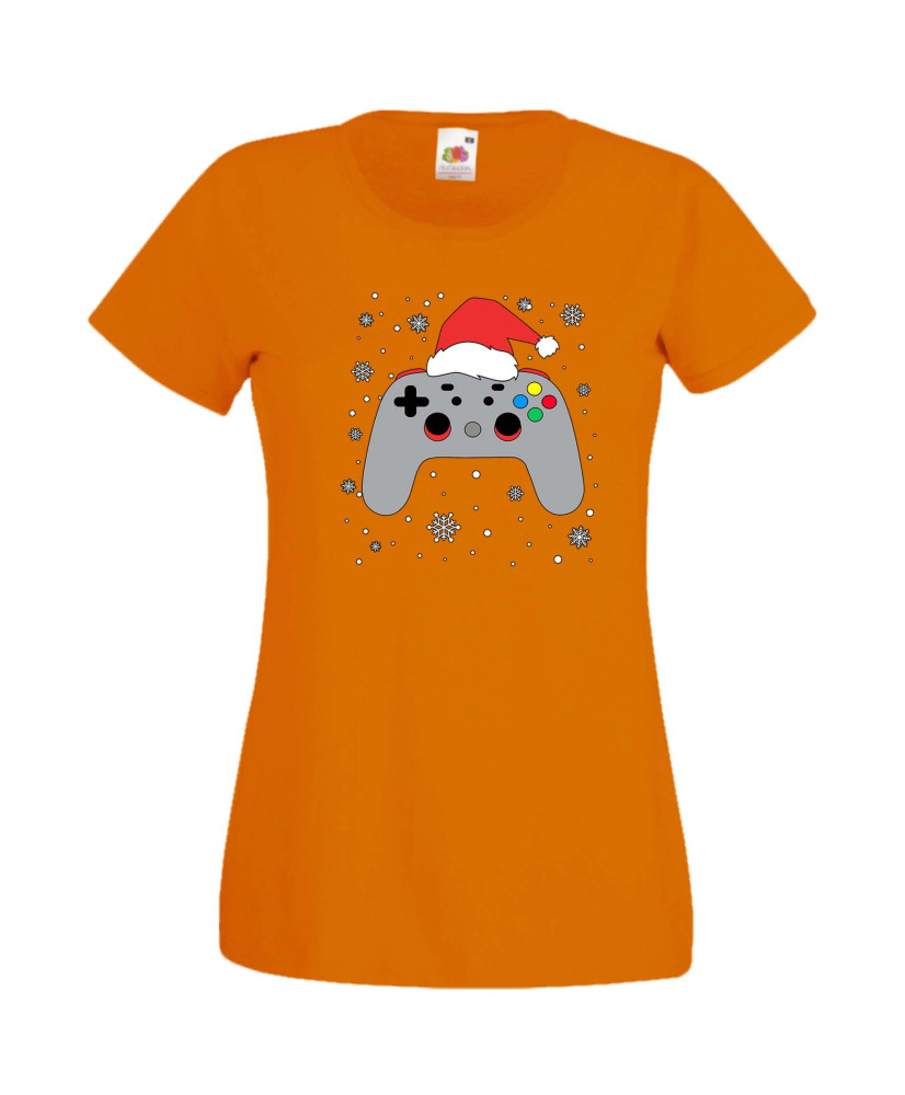 Дамска Коледна Тениска Подарък За Коледа Нова Година Christmas Gamer Gamepad Дамска Коледна Тениска Подарък За Коледа Нова Година Christmas Gamer Gamepad