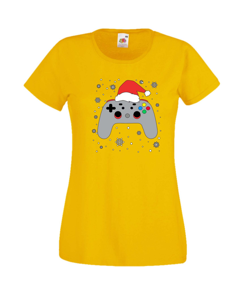 Дамска Коледна Тениска Подарък За Коледа Нова Година Christmas Gamer Gamepad Дамска Коледна Тениска Подарък За Коледа Нова Година Christmas Gamer Gamepad