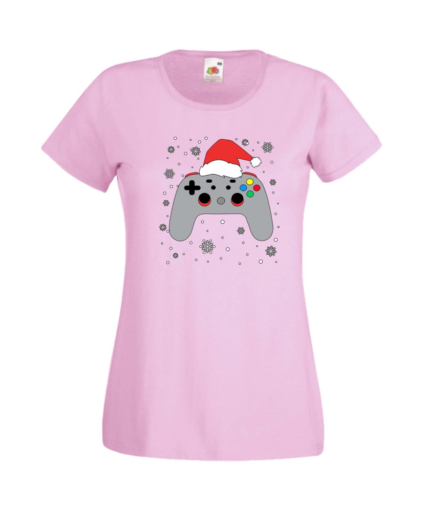 Дамска Коледна Тениска Подарък За Коледа Нова Година Christmas Gamer Gamepad Дамска Коледна Тениска Подарък За Коледа Нова Година Christmas Gamer Gamepad