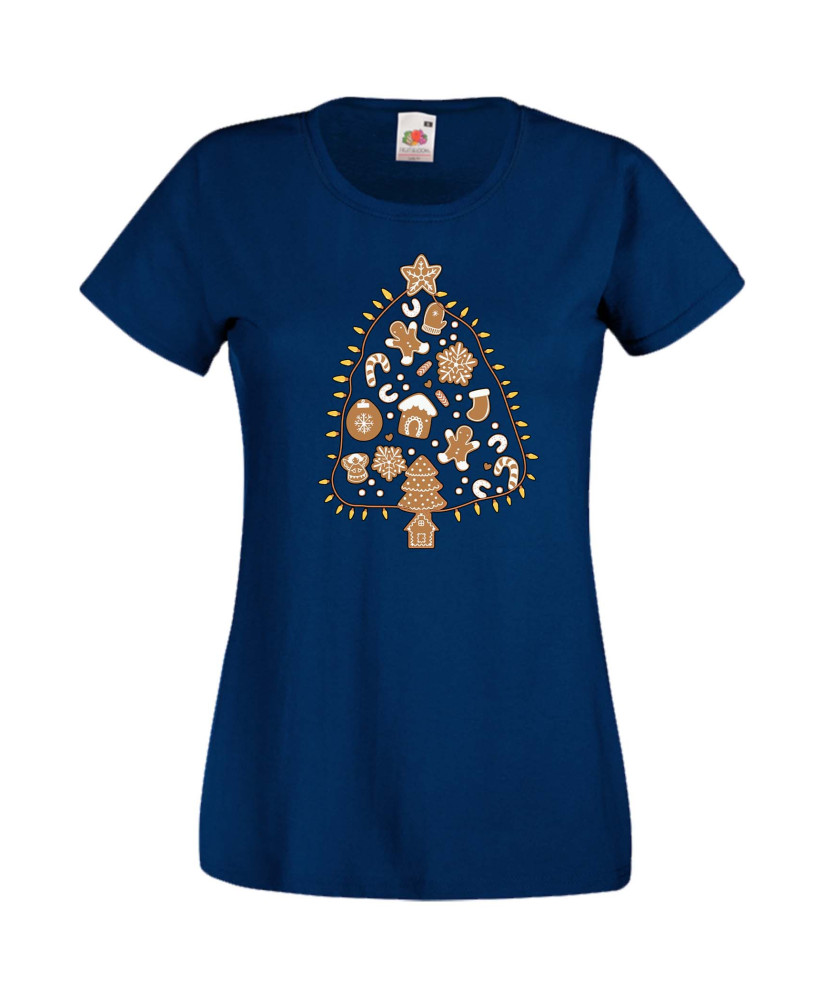 Дамска Коледна Тениска Подарък За Коледа Нова Година Christmas Treats Christmas Tree Дамска Коледна Тениска Подарък За Коледа Нова Година Christmas Treats Christmas Tree
