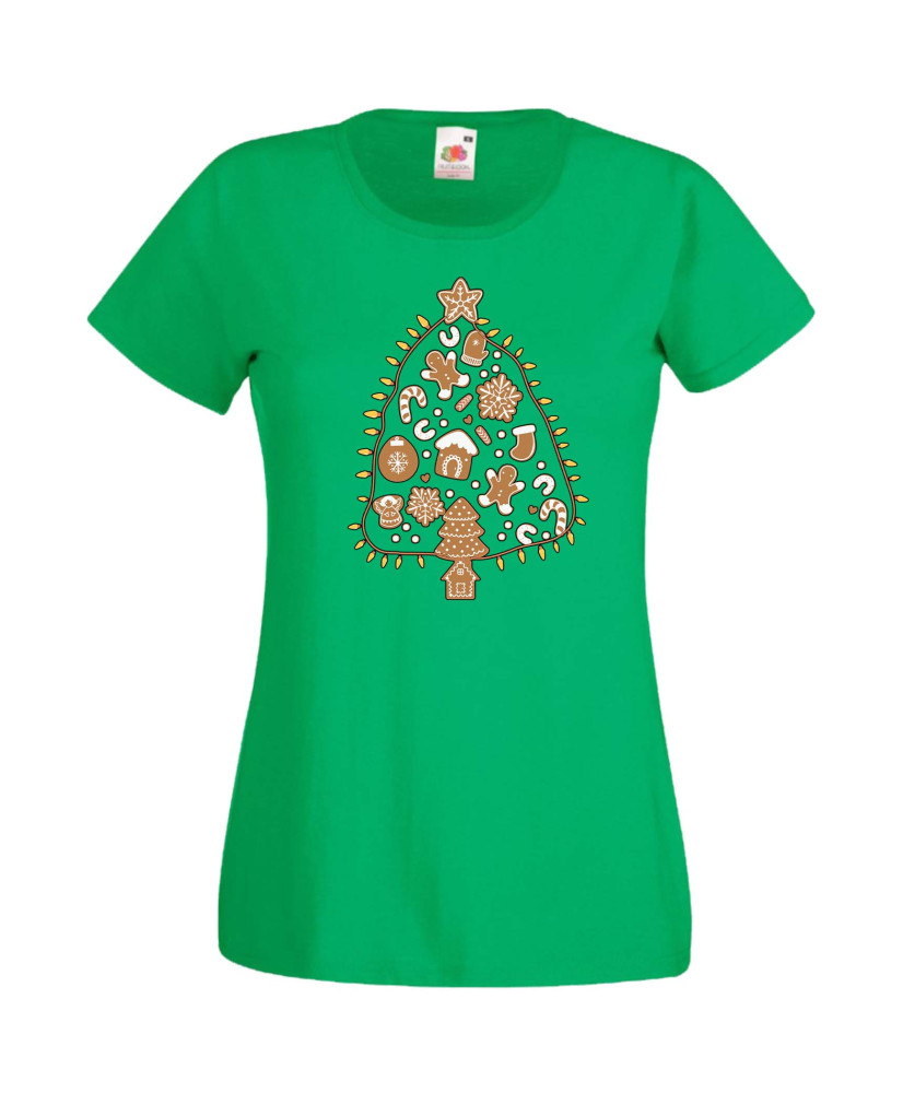 Дамска Коледна Тениска Подарък За Коледа Нова Година Christmas Treats Christmas Tree Дамска Коледна Тениска Подарък За Коледа Нова Година Christmas Treats Christmas Tree