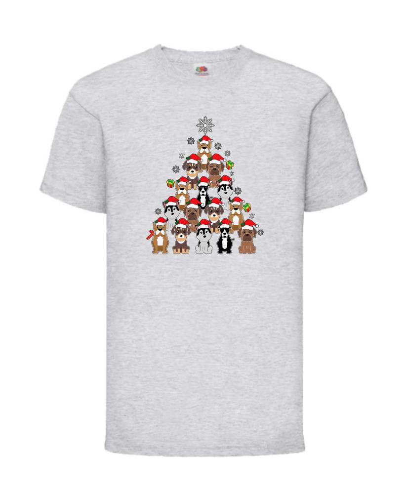 Детска Тениска Dogs Christmas Tree Chippoa