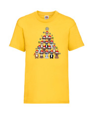 Детска Тениска Dogs Christmas Tree Chippoa