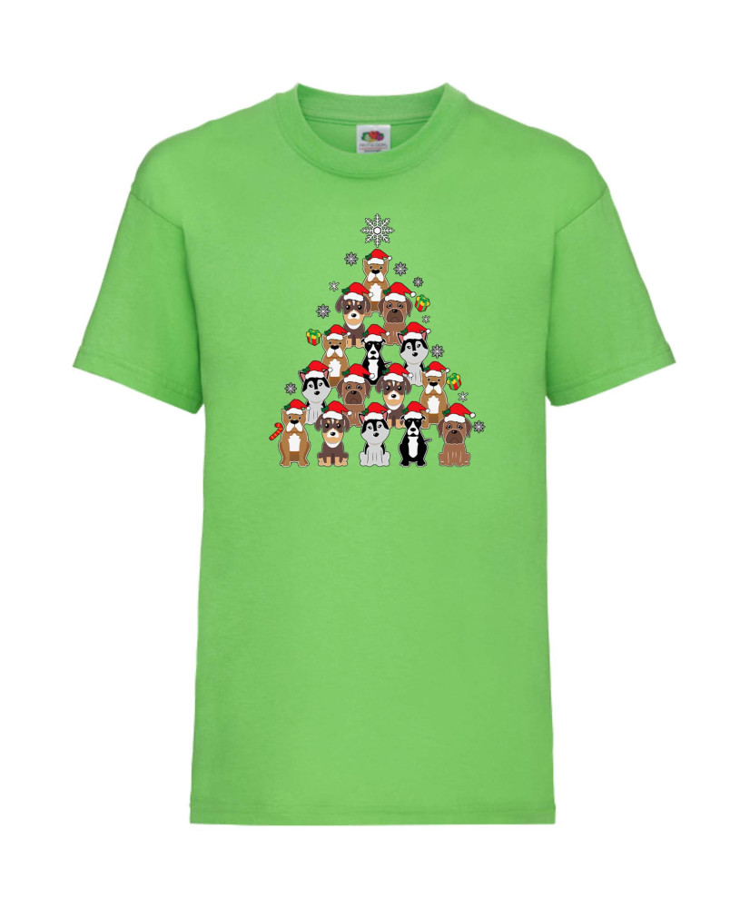 Детска Тениска Dogs Christmas Tree Chippoa