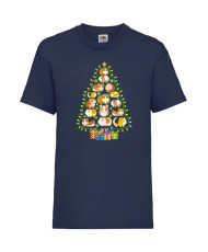 Детска Тениска Guinea Pig Christmas Tree Lights Chippoa