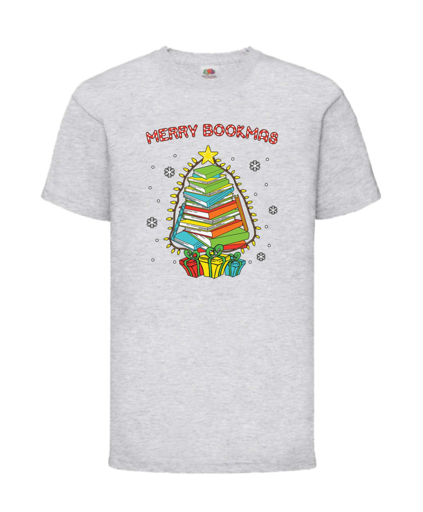 Детска Тениска Merry Bookmas Books Christmas Tree