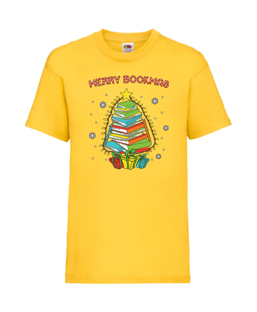 Детска Тениска Merry Bookmas Books Christmas Tree