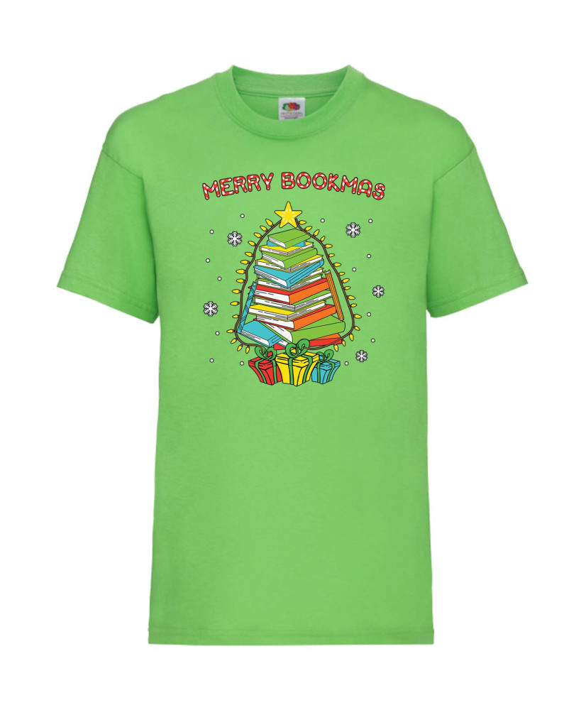 Детска Тениска Merry Bookmas Books Christmas Tree