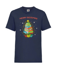 Детска Тениска Merry Bookmas Books Christmas Tree