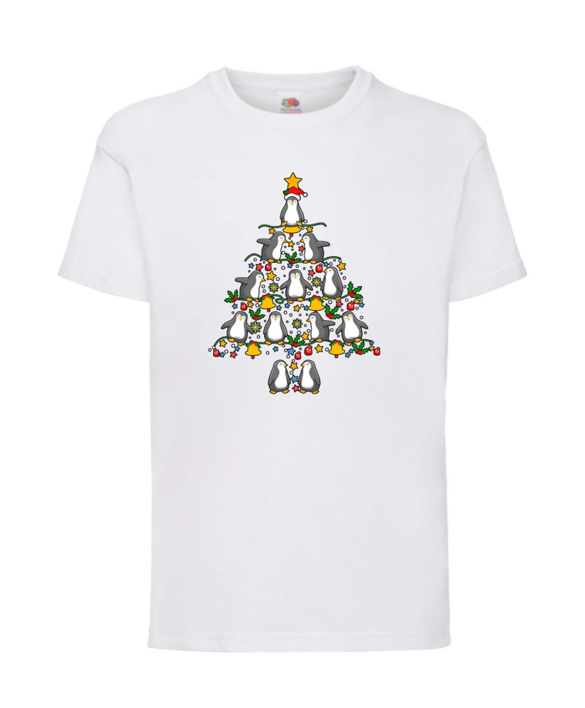 Детска Тениска Penguin Christmas Tree Lights