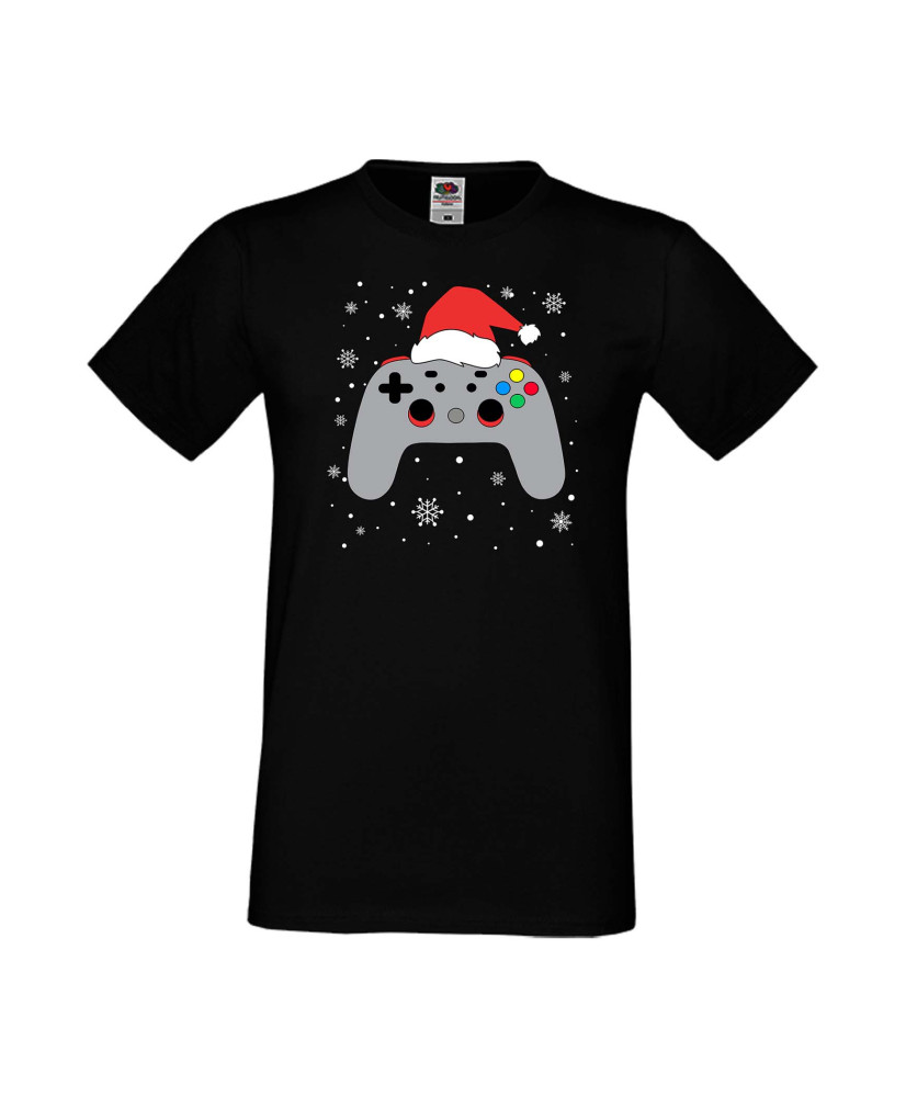 Мъжка Коледна Тениска Подарък За Коледа Нова Година Christmas Gamer Gamepad Мъжка Коледна Тениска Подарък За Коледа Нова Година Christmas Gamer Gamepad
