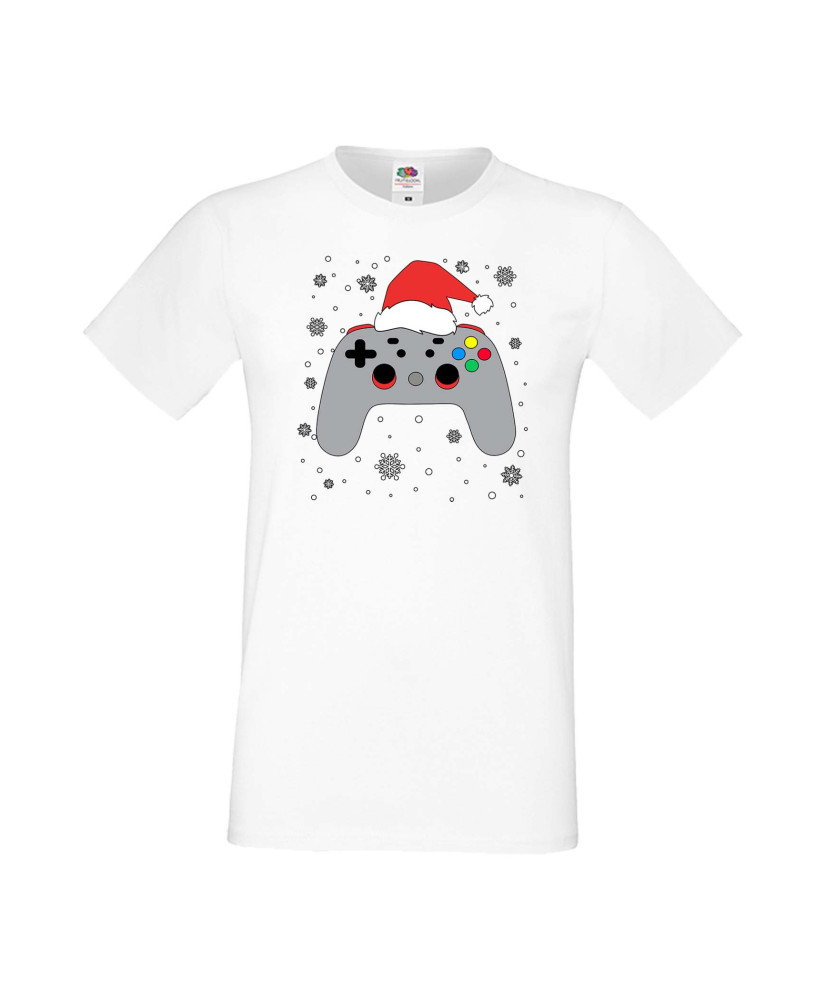 Мъжка Коледна Тениска Подарък За Коледа Нова Година Christmas Gamer Gamepad Мъжка Коледна Тениска Подарък За Коледа Нова Година Christmas Gamer Gamepad
