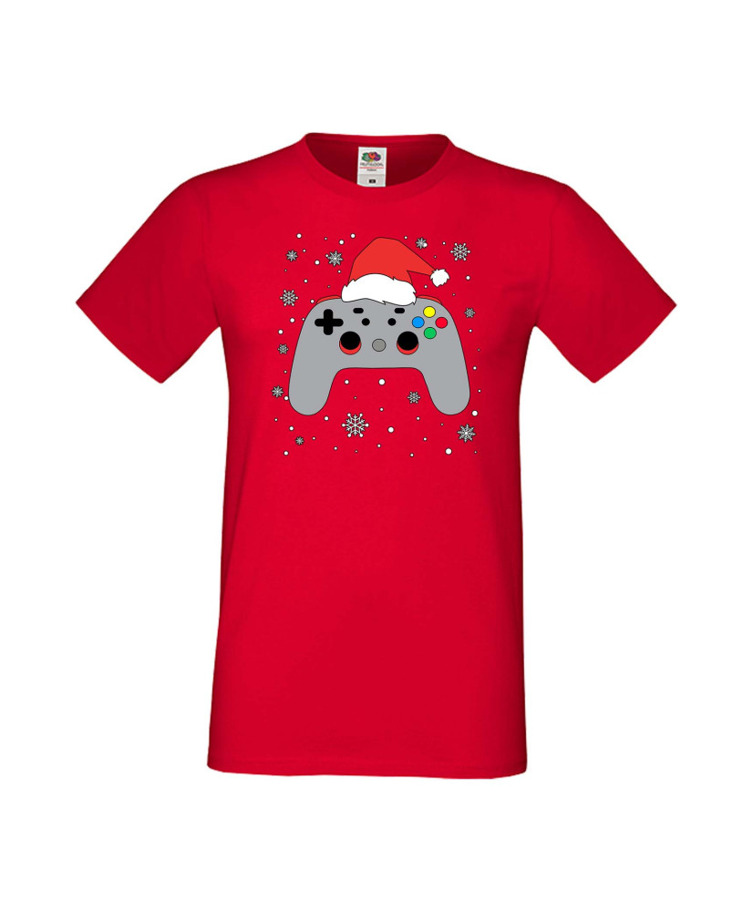 Мъжка Коледна Тениска Подарък За Коледа Нова Година Christmas Gamer Gamepad Мъжка Коледна Тениска Подарък За Коледа Нова Година Christmas Gamer Gamepad