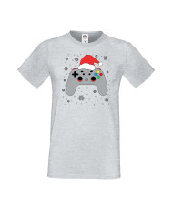 Мъжка Коледна Тениска Подарък За Коледа Нова Година Christmas Gamer Gamepad