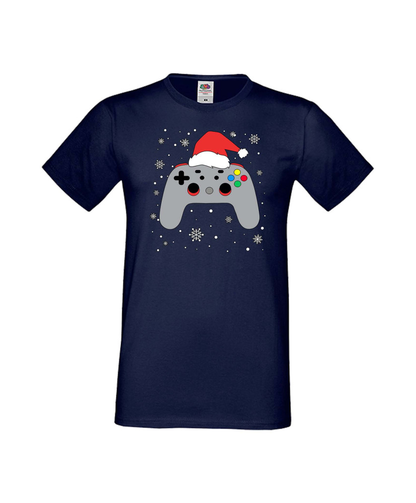 Мъжка Коледна Тениска Подарък За Коледа Нова Година Christmas Gamer Gamepad Мъжка Коледна Тениска Подарък За Коледа Нова Година Christmas Gamer Gamepad