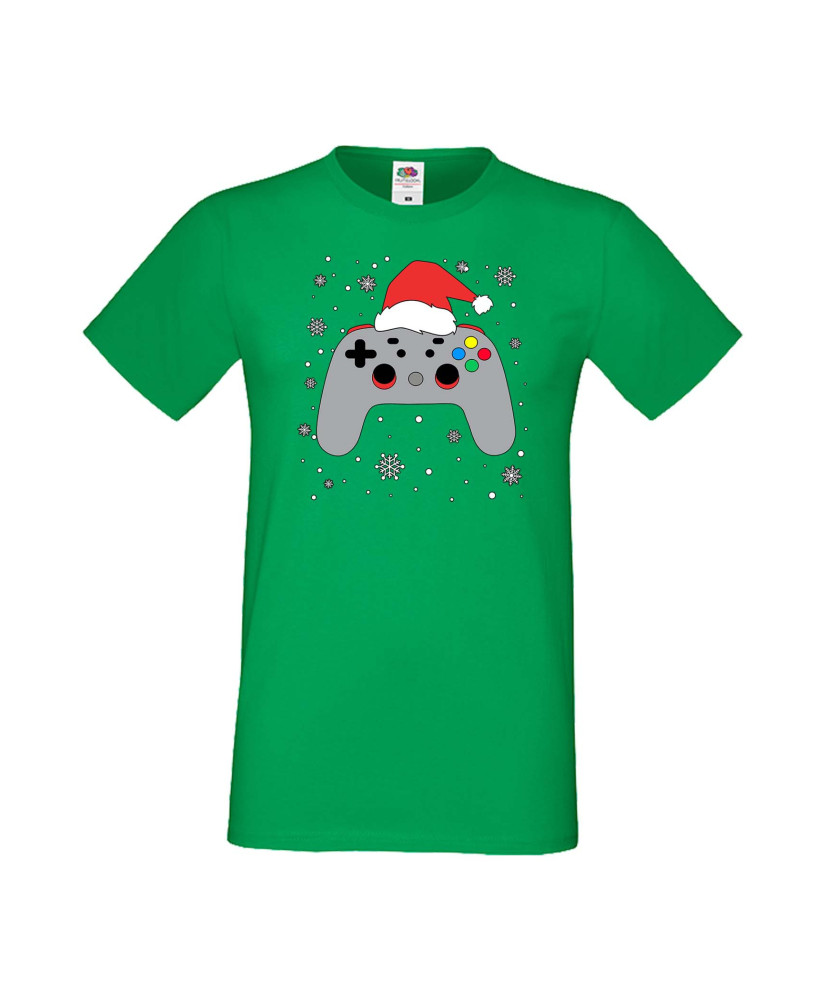 Мъжка Коледна Тениска Подарък За Коледа Нова Година Christmas Gamer Gamepad Мъжка Коледна Тениска Подарък За Коледа Нова Година Christmas Gamer Gamepad