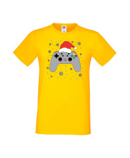 Мъжка Коледна Тениска Подарък За Коледа Нова Година Christmas Gamer Gamepad