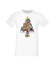 Мъжка Коледна Тениска Подарък За Коледа Нова Година Dragon Ball Z Christmas Tree