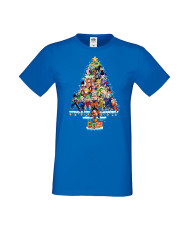 Мъжка Коледна Тениска Подарък За Коледа Нова Година Dragon Ball Z Christmas Tree