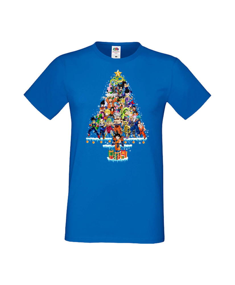Мъжка Коледна Тениска Подарък За Коледа Нова Година Dragon Ball Z Christmas Tree Мъжка Коледна Тениска Подарък За Коледа Нова Година Dragon Ball Z Christmas Tree
