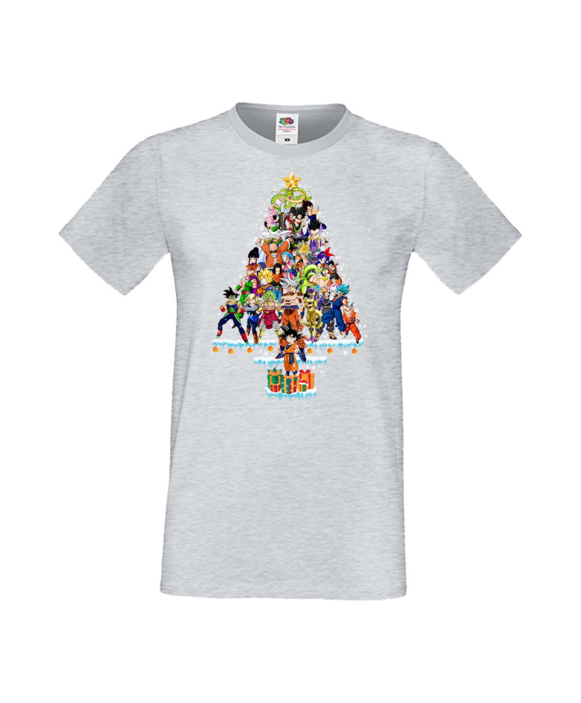 Мъжка Коледна Тениска Подарък За Коледа Нова Година Dragon Ball Z Christmas Tree Мъжка Коледна Тениска Подарък За Коледа Нова Година Dragon Ball Z Christmas Tree