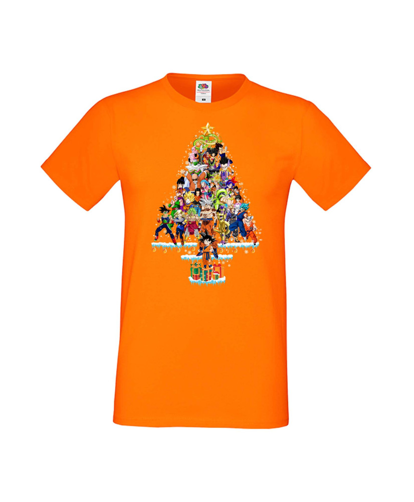 Мъжка Коледна Тениска Подарък За Коледа Нова Година Dragon Ball Z Christmas Tree Мъжка Коледна Тениска Подарък За Коледа Нова Година Dragon Ball Z Christmas Tree