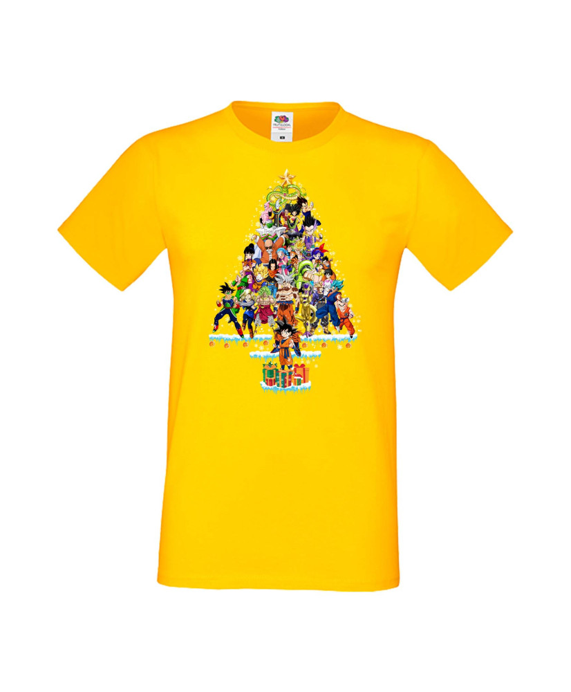 Мъжка Коледна Тениска Подарък За Коледа Нова Година Dragon Ball Z Christmas Tree Мъжка Коледна Тениска Подарък За Коледа Нова Година Dragon Ball Z Christmas Tree