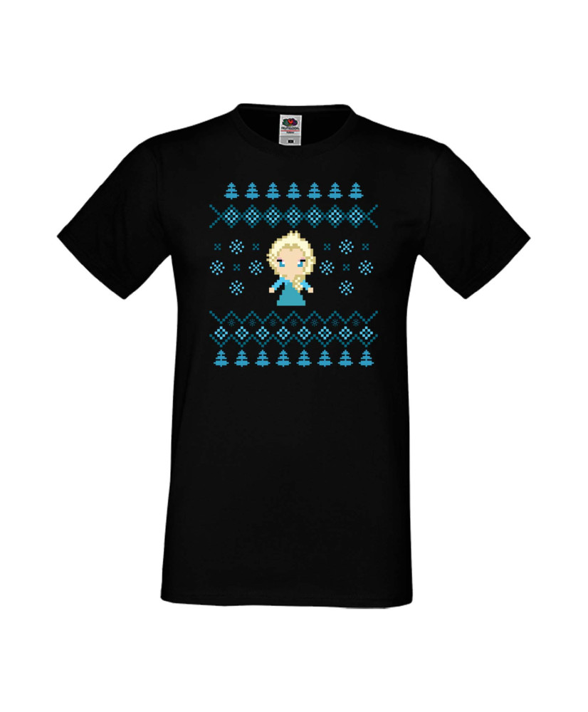 Мъжка Коледна Тениска Подарък За Коледа Нова Година Frozen Elsa Christmas