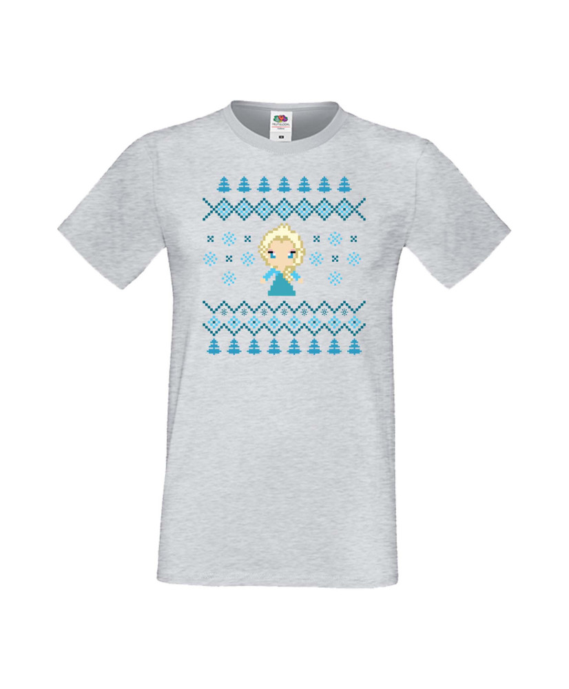 Мъжка Коледна Тениска Подарък За Коледа Нова Година Frozen Elsa Christmas
