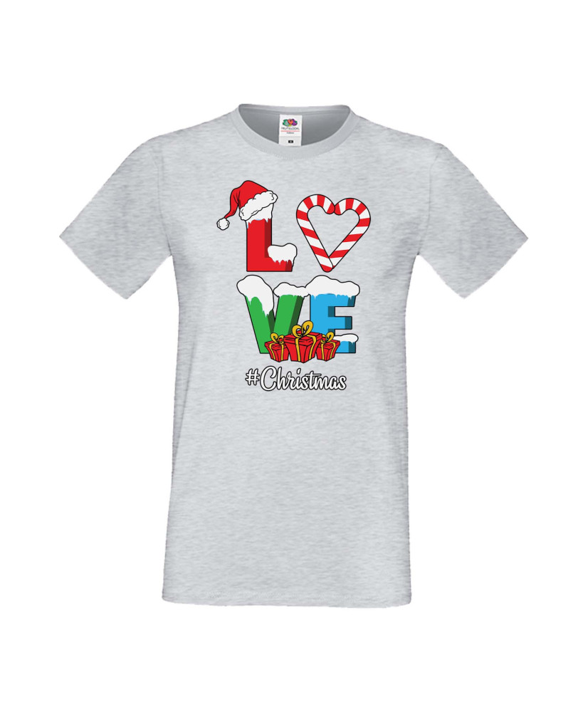 Мъжка Коледна Тениска Подарък За Коледа Нова Година Love Christmas