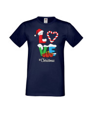 Мъжка Коледна Тениска Подарък За Коледа Нова Година Love Christmas
