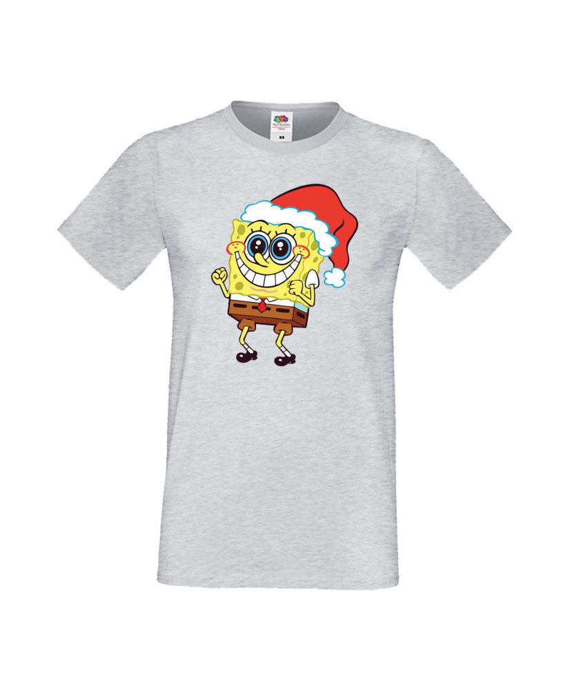 Мъжка Коледна Тениска Подарък За Коледа Нова Година Spongebob Christmas Hat Мъжка Коледна Тениска Подарък За Коледа Нова Година Spongebob Christmas Hat