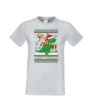 Мъжка Коледна Тениска Подарък За Коледа Нова Година T-Rex Christmas