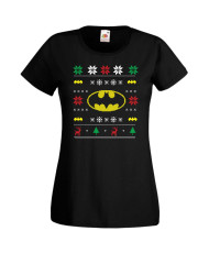 Дамска Коледна Тениска Christmas Holiday Batman Christmas 02