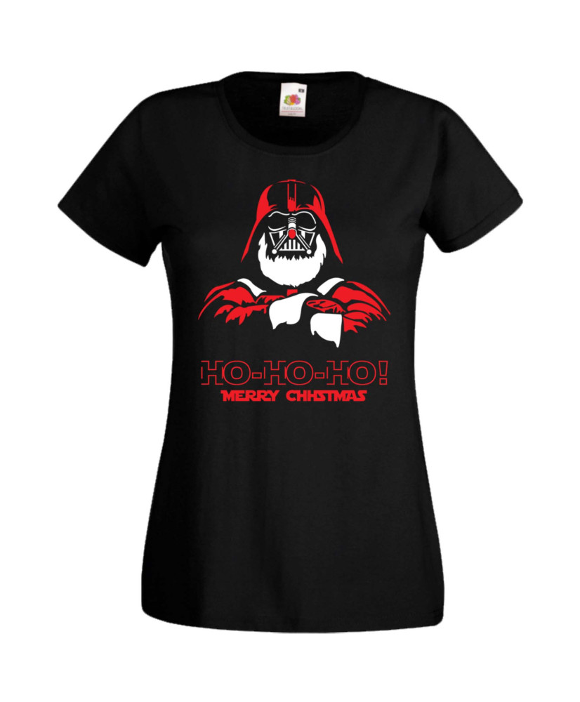 Дамска Коледна Тениска Christmas Holiday Darth Vader Santa Дамска Коледна Тениска Christmas Holiday Darth Vader Santa