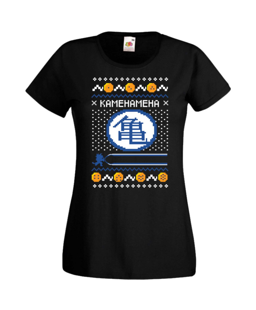 Дамска Коледна Тениска Christmas Holiday Dragon Ball Z Kamehameha Дамска Коледна Тениска Christmas Holiday Dragon Ball Z Kamehameha