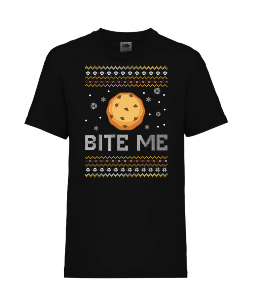 Детска Коледна Тениска Bite Me Christmas Cookie