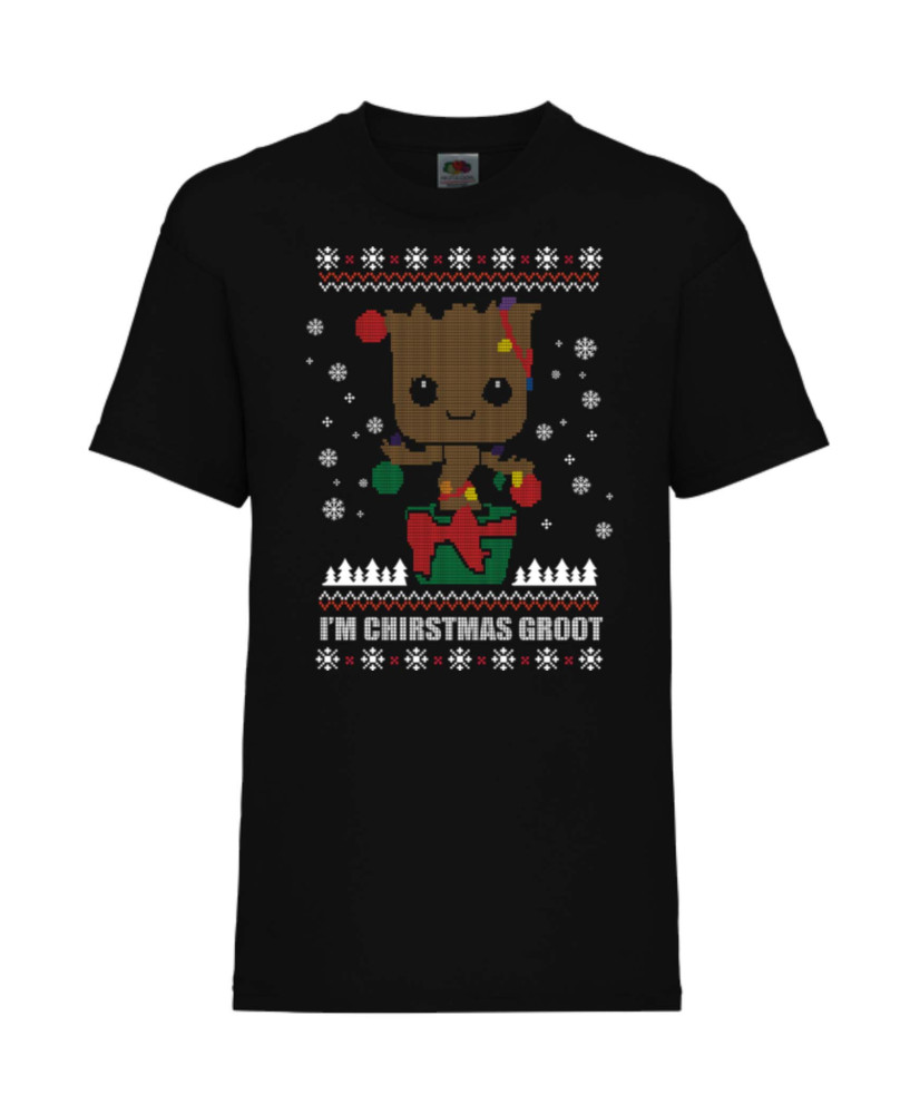 Детска Коледна Тениска Guardians Of The Galaxy Groot Christmas 01