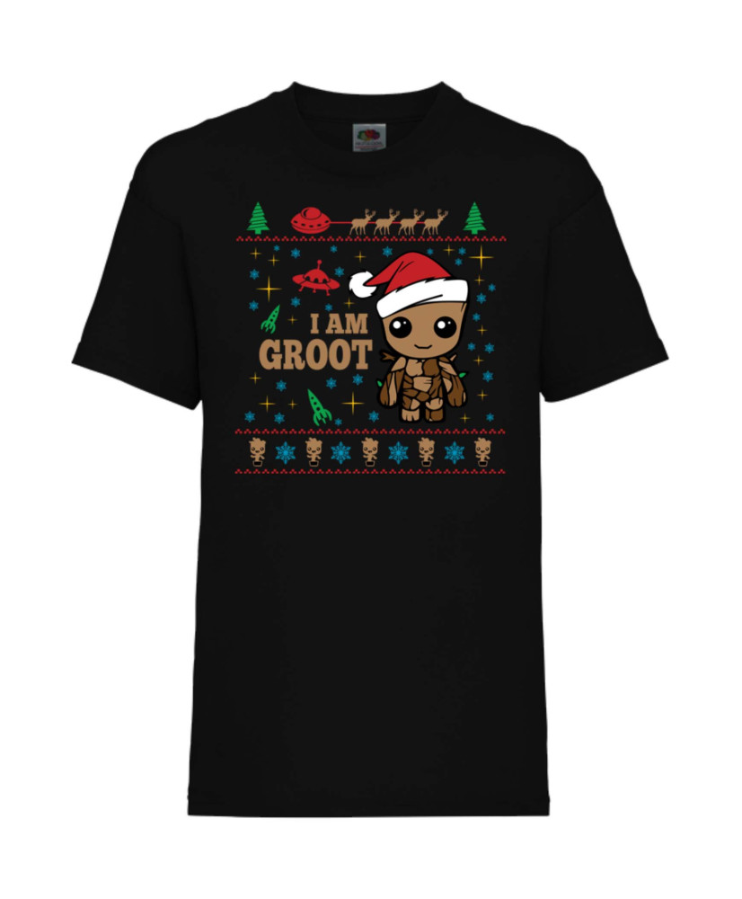 Детска Коледна Тениска Guardians Of The Galaxy Groot Christmas 02