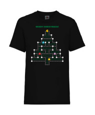 Детска Коледна Тениска Pacman Christmas Tree